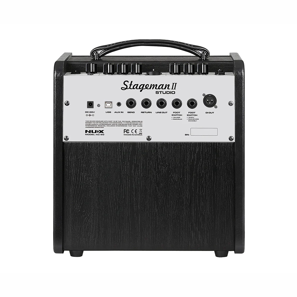 AMPLIFICADOR GUITARRA ACUSTICA NUX AC-60, 60 WATTS - Image 3