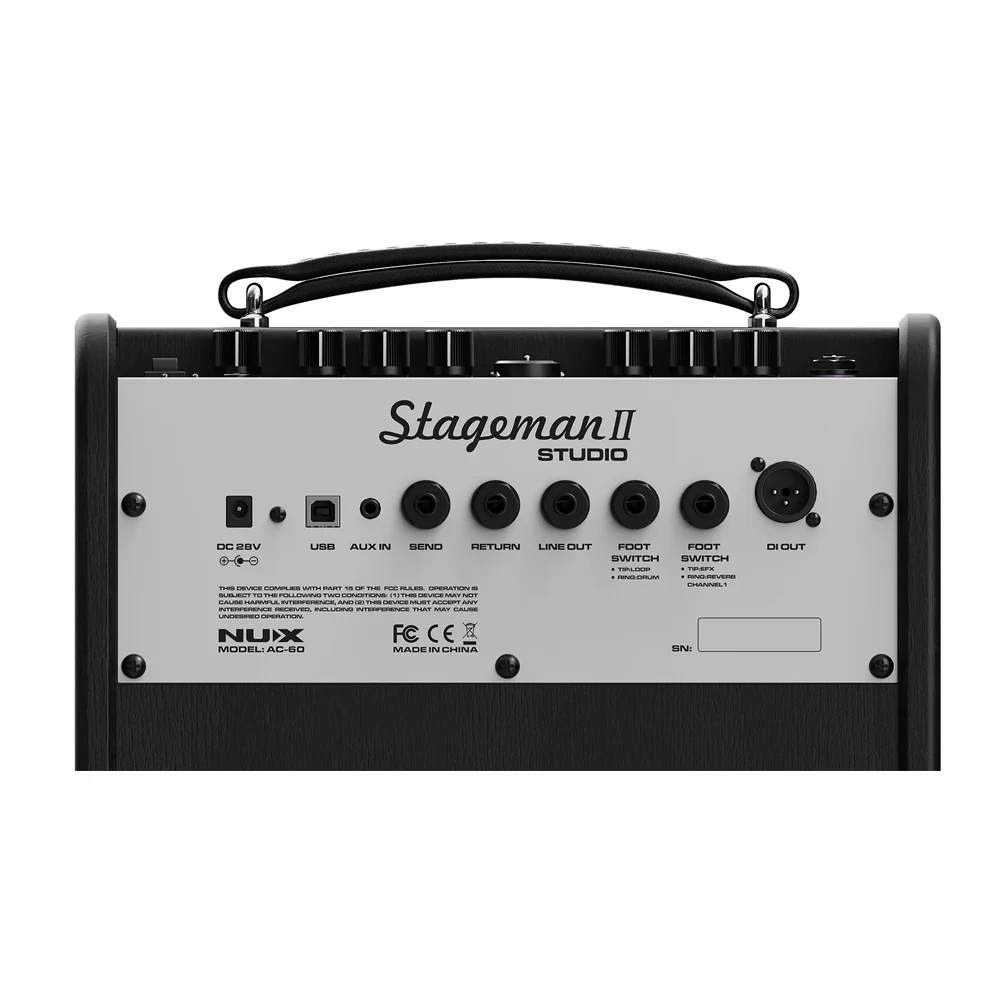 AMPLIFICADOR GUITARRA ACUSTICA NUX AC-60, 60 WATTS - Image 7