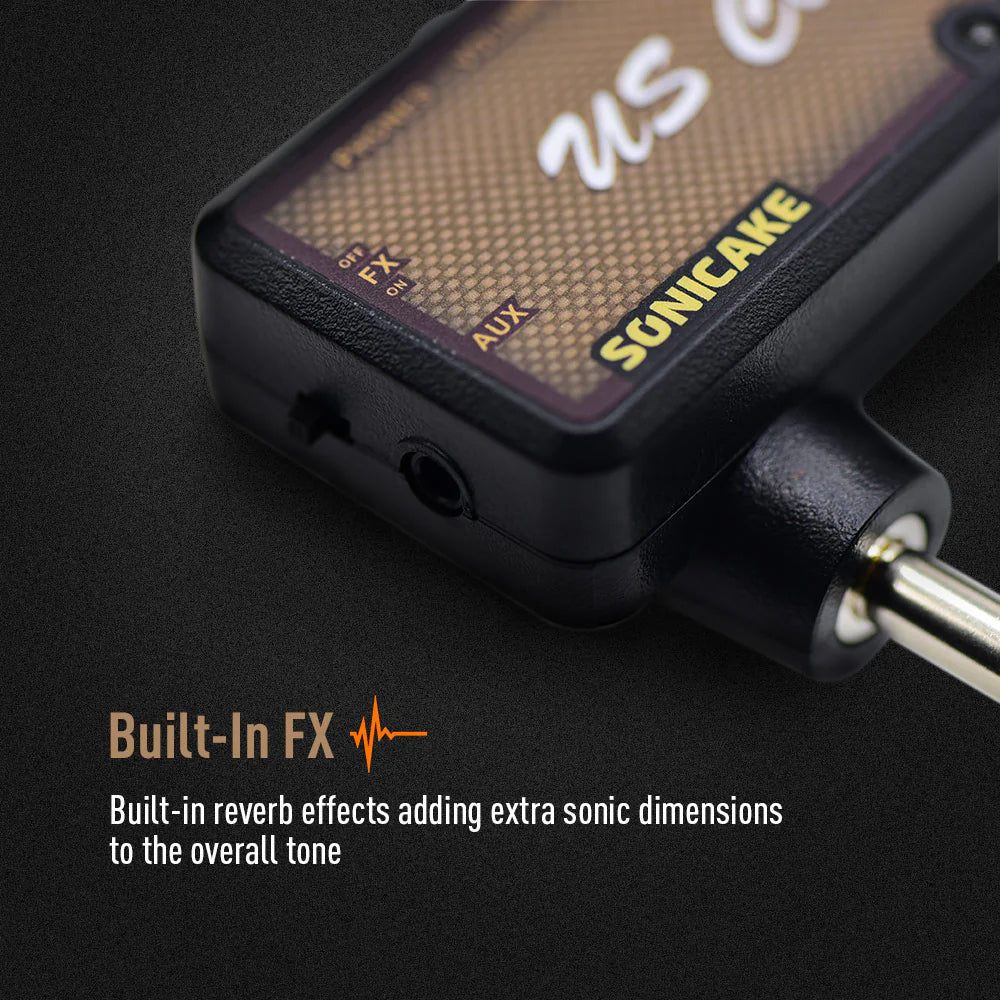 AMPLIFICADOR GUITARRA ELECTRICA PORTATIL SONICAKE CON AUDIFONO, US CLASSIC QAP-2E - Image 5