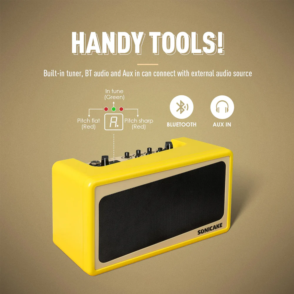 AMPLIFICADOR GUITARRA ELECTRICA SONICAKE, 9 WATT, 2 X 2.5", AMP TOAST QAM-50 - Image 3