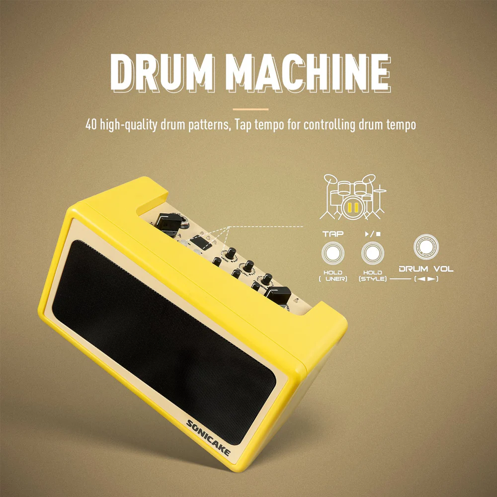 AMPLIFICADOR GUITARRA ELECTRICA SONICAKE, 9 WATT, 2 X 2.5", AMP TOAST QAM-50 - Image 5