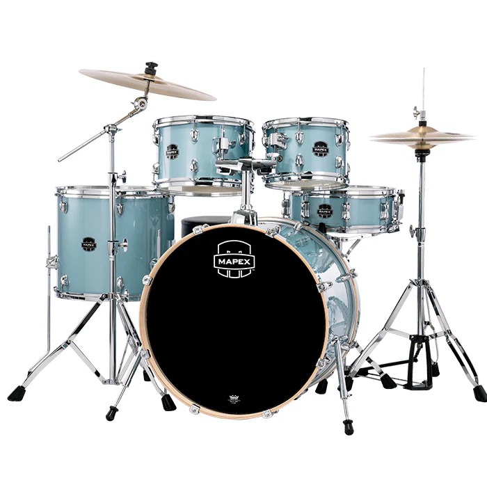 BATERIA MAPEX 5 PIEZAS FUSION VENUS SERIES,AQUA BLUE SPARKLE,SILLA VE5294FTVJ - Image 6