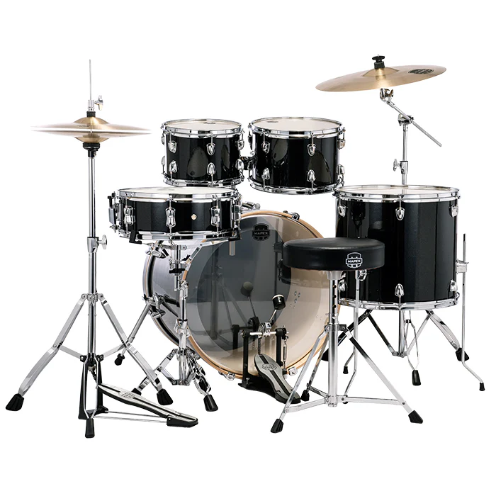 BATERIA MAPEX 5 PIEZAS FUSION VENUS SERIES,BLACK GALAXY SPARKLE,SILLA VE5294FTVH - Image 3