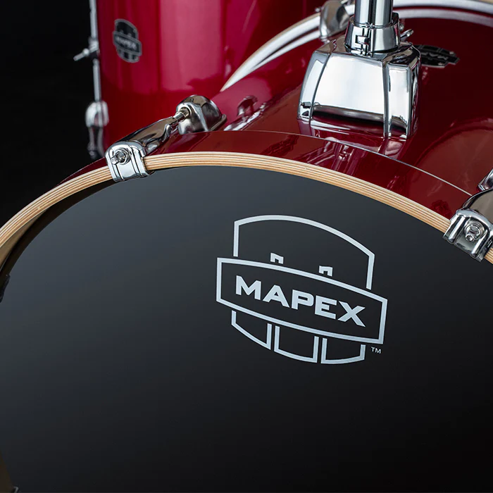 BATERIA MAPEX 5 PIEZAS FUSION VENUS SERIES,CRIMSOM RED SPARKLE,SILLA VE5294FTVM - Image 5