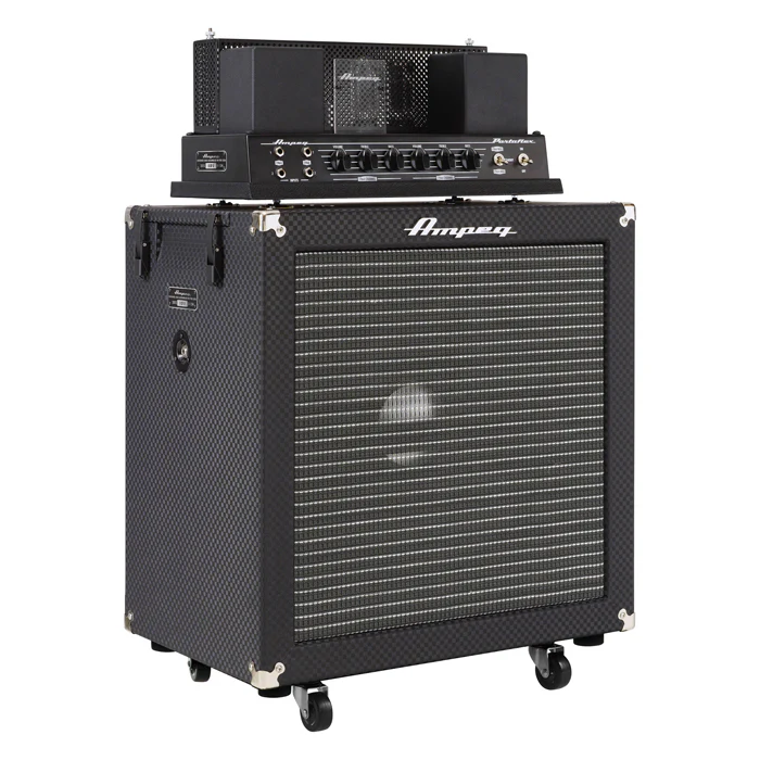 CABEZOTE BAJO ELECTRICO AMPEG HB-15N HERITAGE, 30 WATT CON CABINA