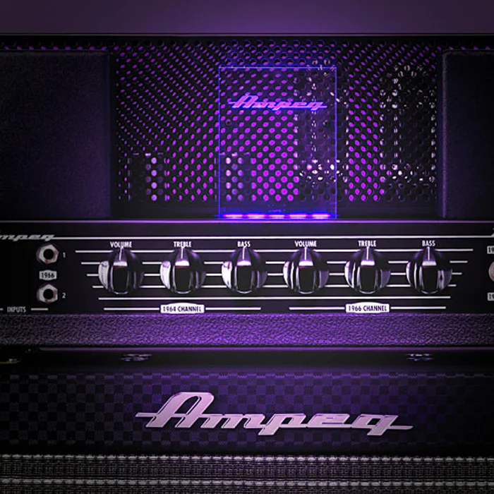 CABEZOTE BAJO ELECTRICO AMPEG HB-15N HERITAGE, 30 WATT CON CABINA - Image 2