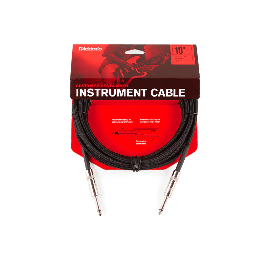CABLE 6 MT. INSTRUMENTO DADDARIO, BRAIDED, BLACK PW-BG-20BK - Image 3