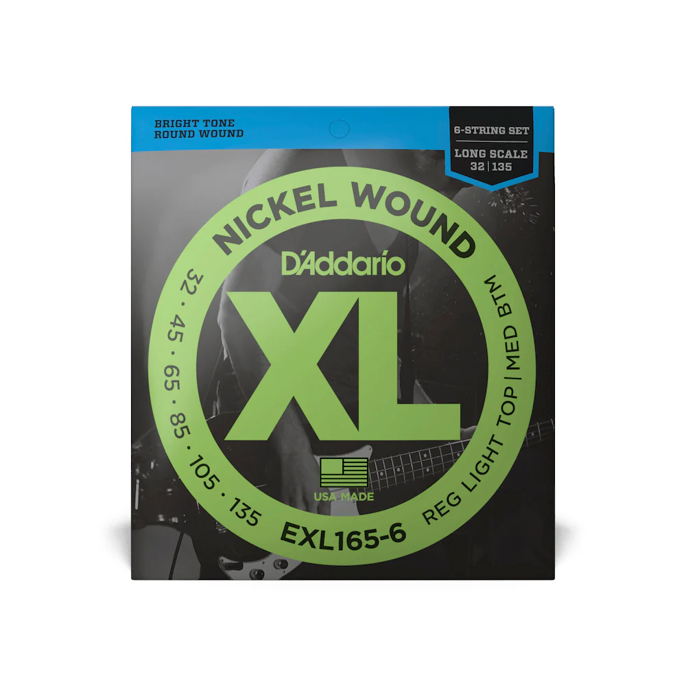 ENCORDADO BAJO ELECTRICO DADDARIO EXL165-6, 6 CUERDAS .032 - .135