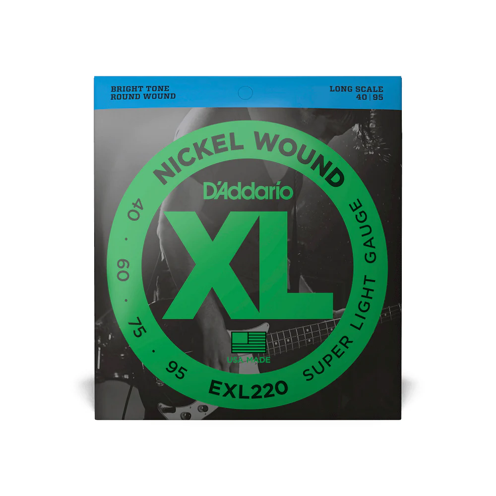 ENCORDADO BAJO ELECTRICO DADDARIO EXL220, 4 CUERDAS .040 - .095