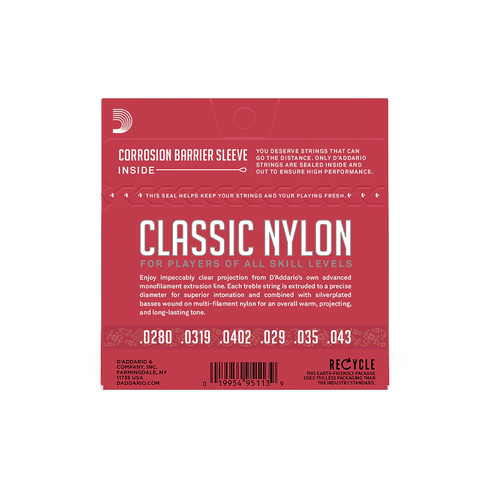 ENCORDADO GUITARRA ACUSTICA DADDARIO EJ27N NYLON (3 SETS) - Image 3