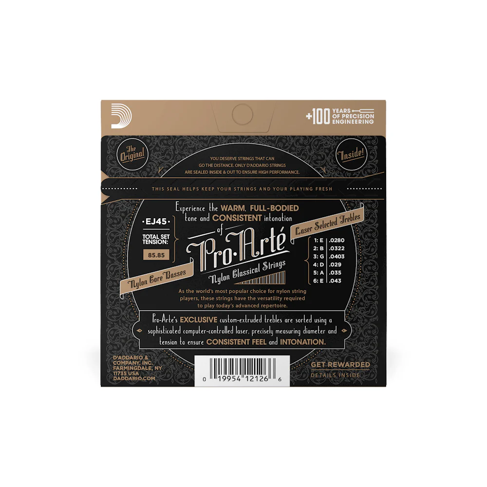ENCORDADO GUITARRA ACUSTICA DADDARIO EJ45 NYLON NORMAL TENSION - Image 2