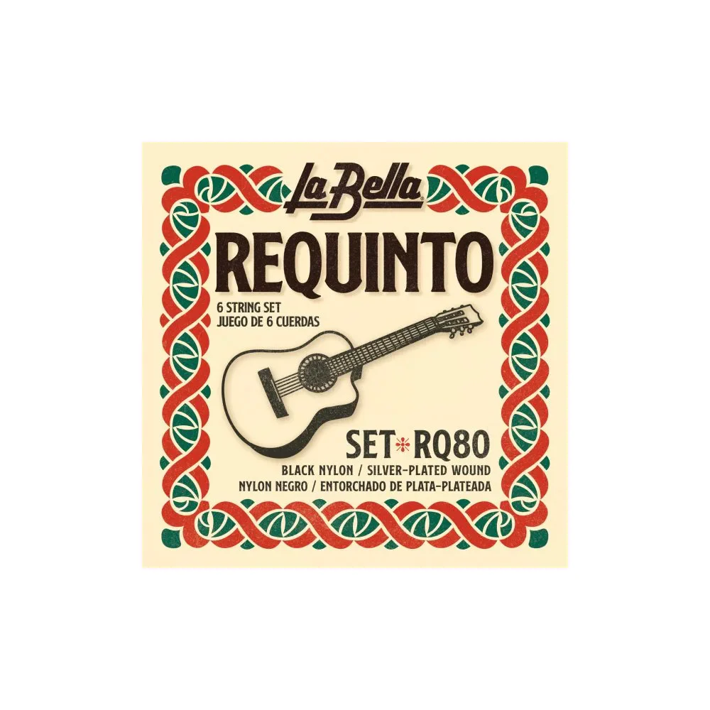ENCORDADO GUITARRA ACUSTICA REQUINTO NYLON LA BELLA RQ 80