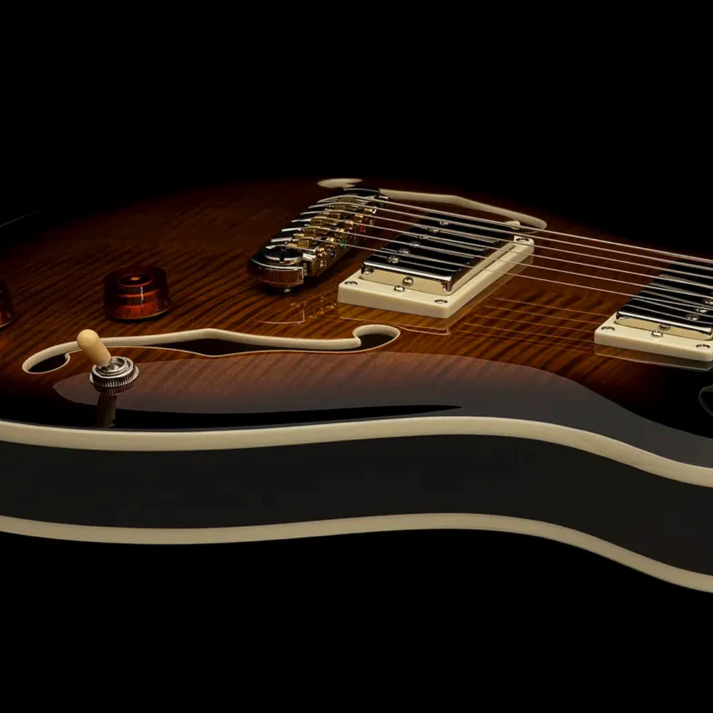 GUITARRA ELECTRICA PRS SE HOLLOWBODY II H2ECBBG, BLACK GOLD BURST - Image 4