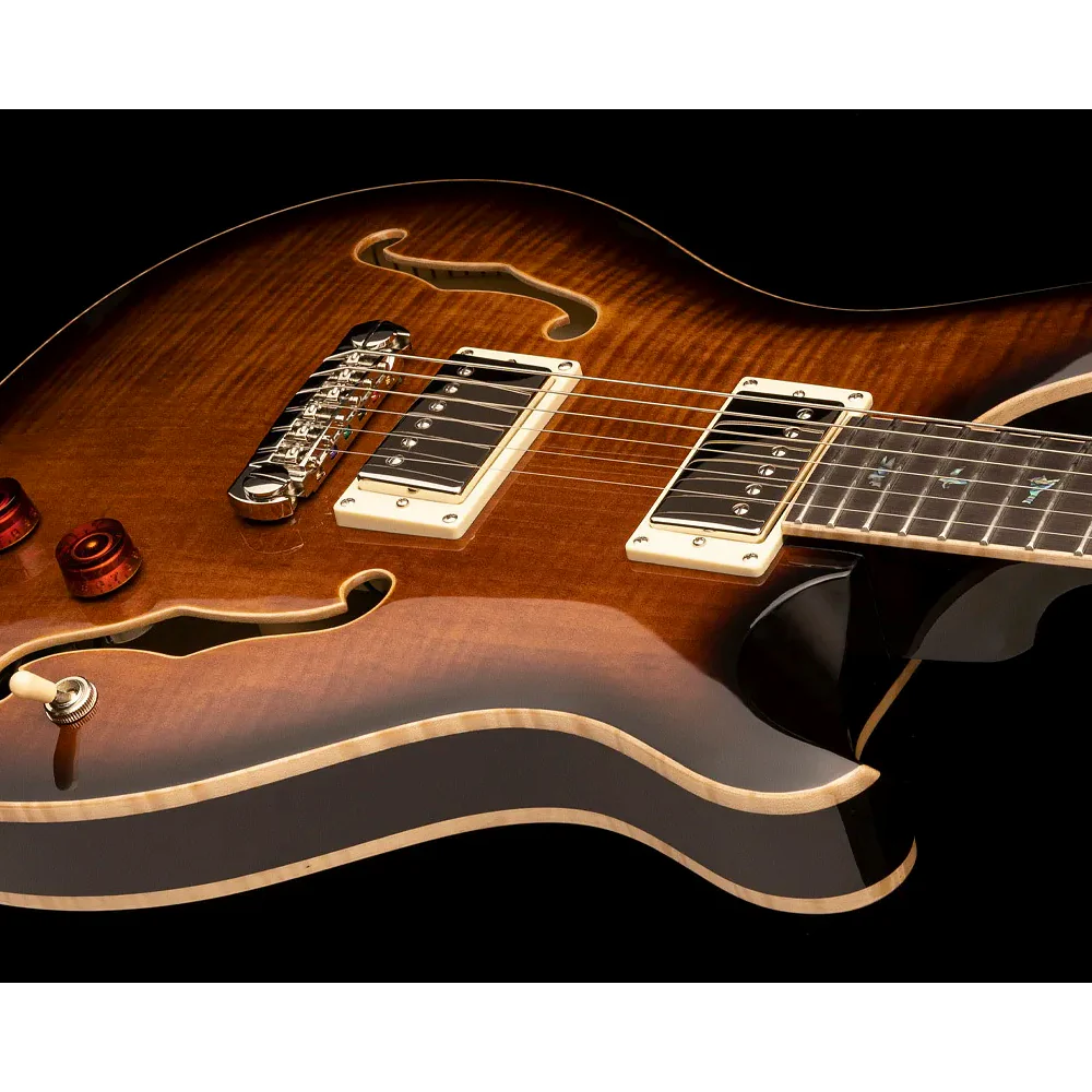 GUITARRA ELECTRICA PRS SE HOLLOWBODY II PIEZO HPEMBBG, BLACK GOLD BURST - Image 3