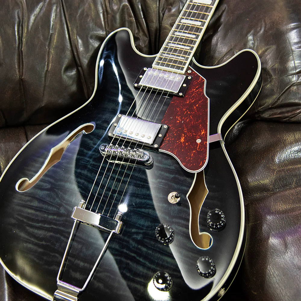 GUITARRA ELECTRICA TEXAS HOLLOWBODY JAZZ, EGJ351, DARK BLUE - Image 2