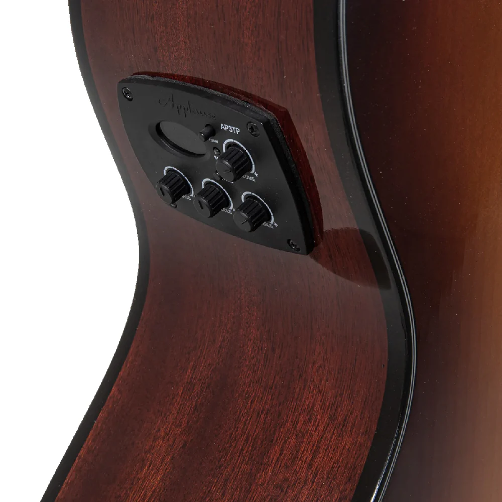 GUITARRA ELECTROACUSTICA OVATION APPLAUSE JUMBO CUTAWAY, SUNBURST AEJ-96-1 - Image 11