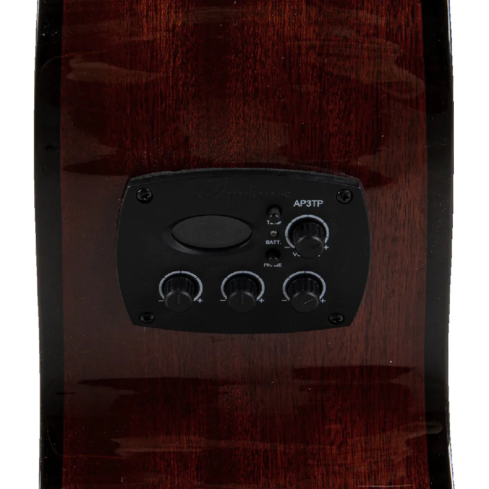 GUITARRA ELECTROACUSTICA OVATION APPLAUSE JUMBO CUTAWAY, SUNBURST AEJ-96-1 - Image 12
