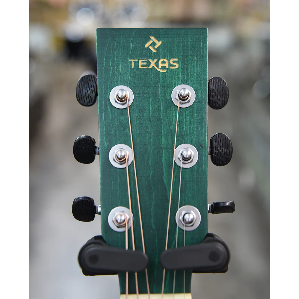 GUITARRA ELECTROACUSTICA TEXAS 40", AF-H00LCE-BL GREEN - Image 8