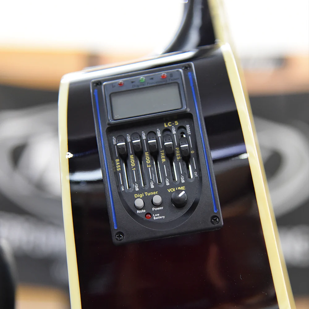 GUITARRA ELECTROACUSTICA TEXAS DREADNOUGHT 41", AF229CE NATURAL - Image 7