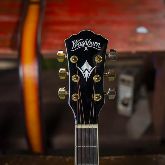 GUITARRA ELECTROACUSTICA WASHBURN EA55 CUERDA METAL, KOA BURST - Image 4