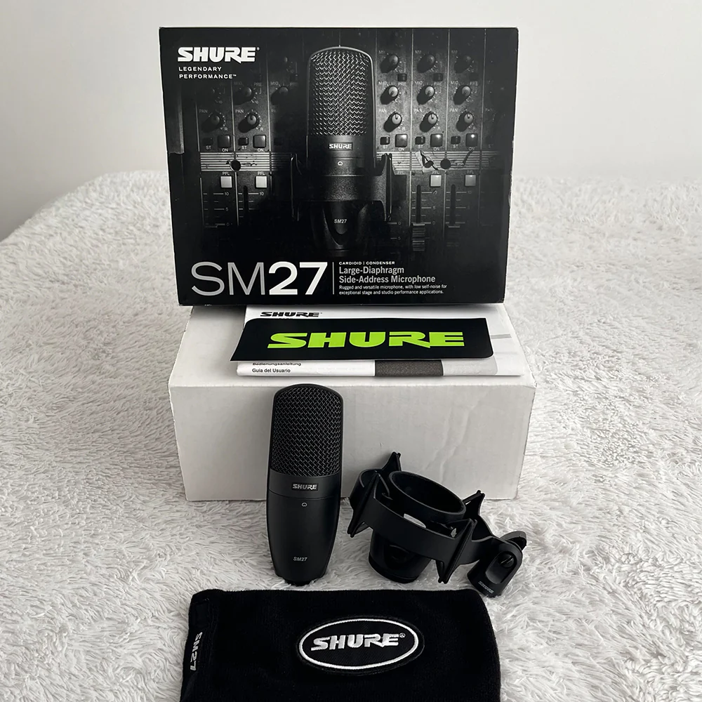 MICRÓFONO DE CONDENSADOR SHURE SM27 CARDIOIDE DIAFRAGMA GRANDE (USADO) - Image 2
