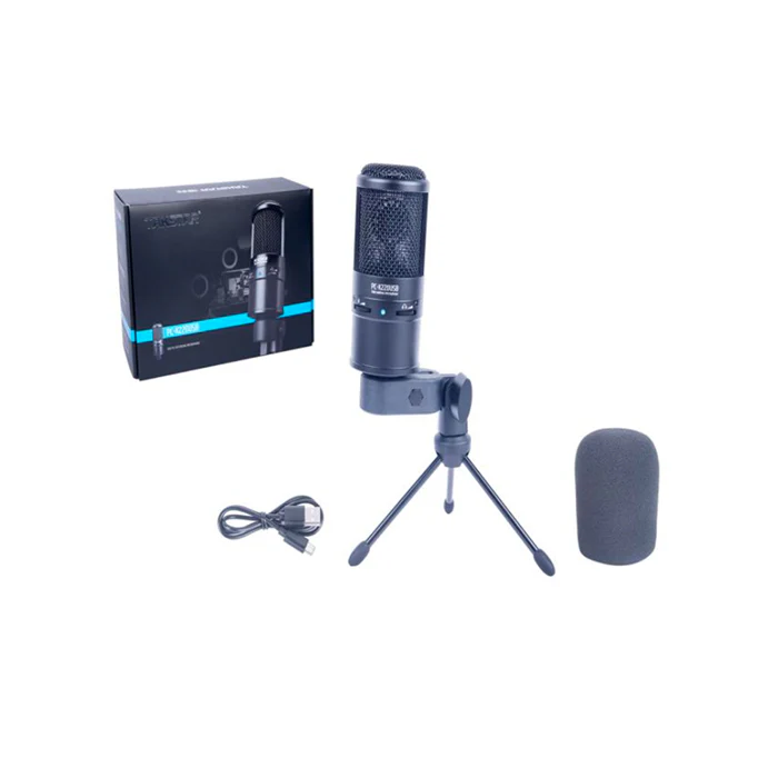 MICROFONO TAKSTAR DE CONDENSADOR PARA ESTUDIO, PC-K220 USB