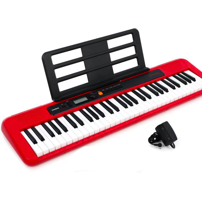 ORGANETA CASIO CT-S200RD, 5 OCTAVAS CON USB ROJO, CON ADAPTADOR - Image 3