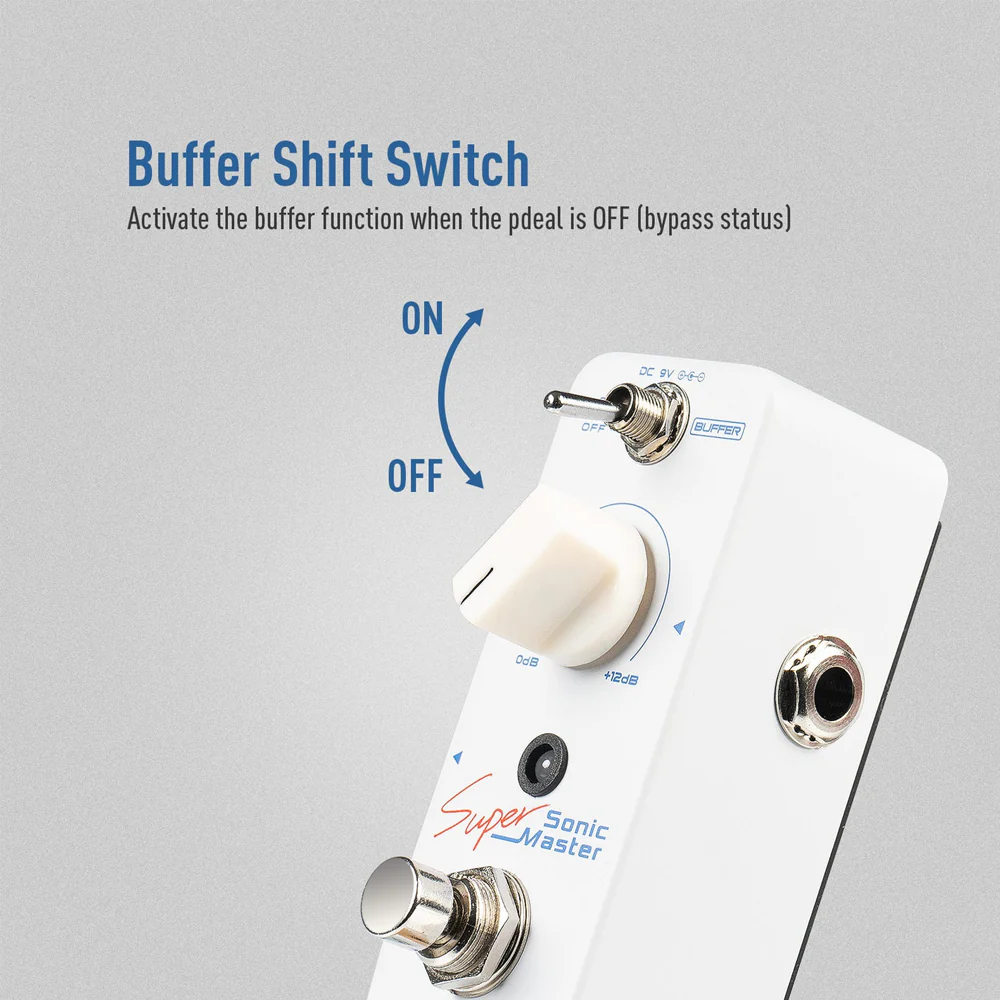 PEDAL GUITARRA ELECTRICA SONICAKE BUFFER, SONIC SUPER MASTER QSS-22 - Image 6