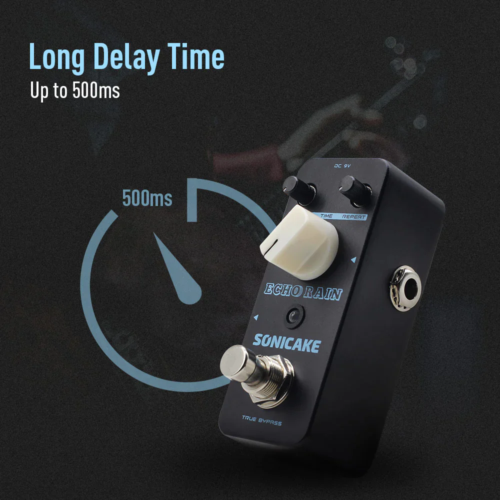 PEDAL GUITARRA ELECTRICA SONICAKE DELAY, ECHO RAIN QSS-03E - Image 3
