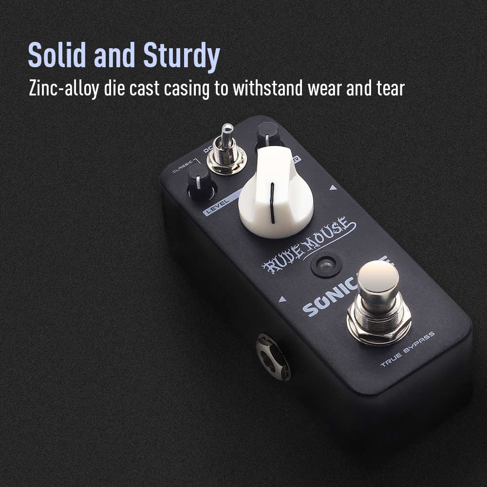 PEDAL GUITARRA ELECTRICA SONICAKE DISTORTION, RUDE MOUSE QSS-18 - Image 5