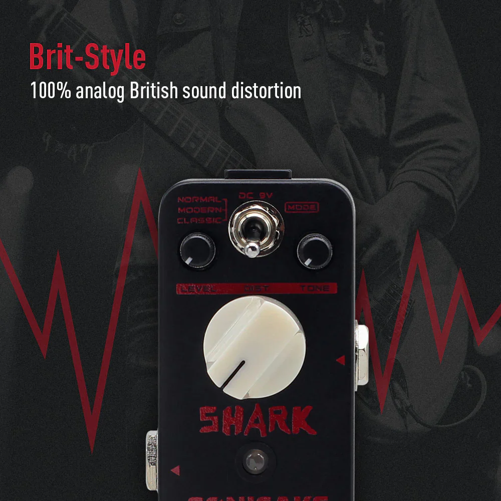 PEDAL GUITARRA ELECTRICA SONICAKE DISTORTION, SHARK QSS-05E - Image 5