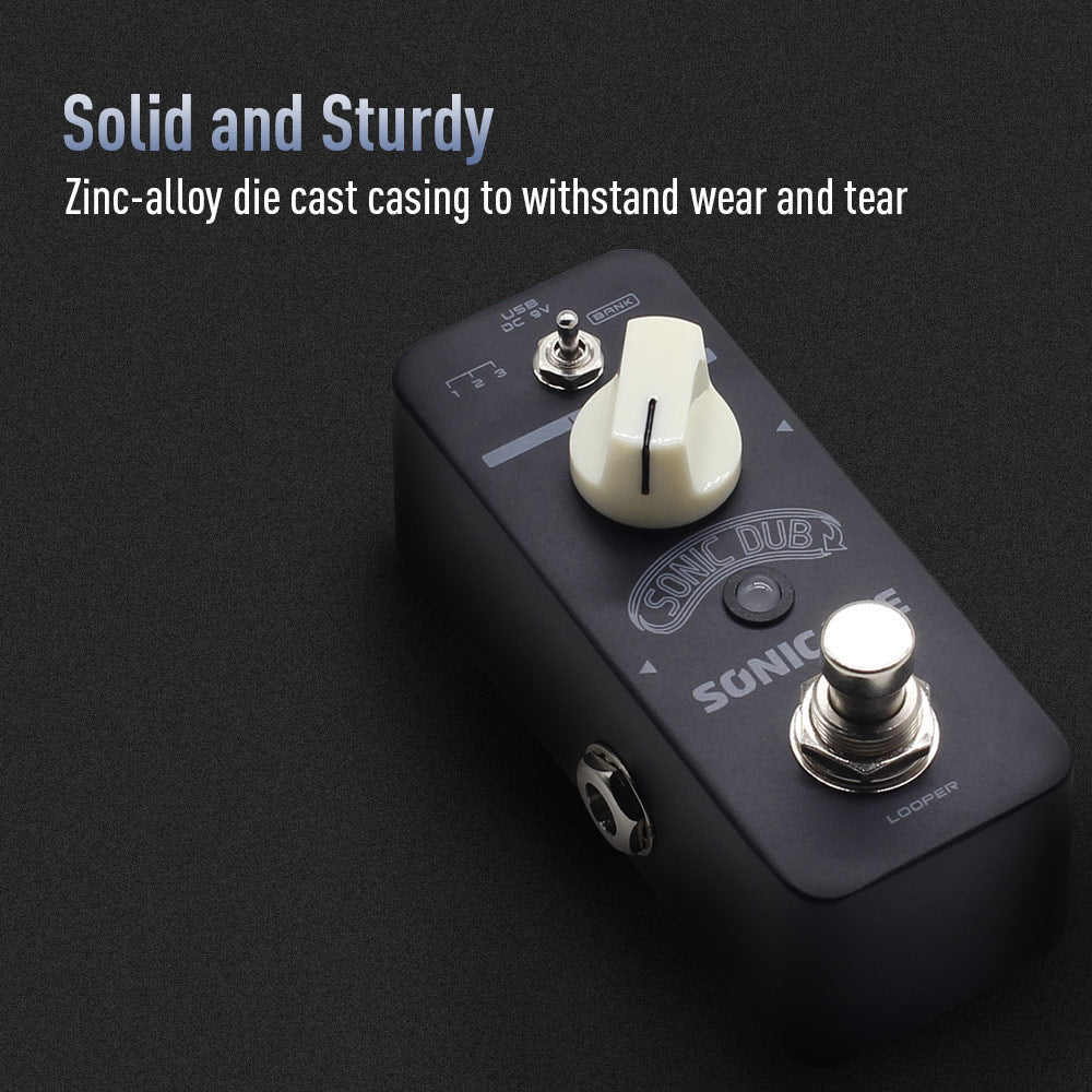 PEDAL GUITARRA ELECTRICA SONICAKE LOOPER, SONIC DUB QSS-13 - Image 2