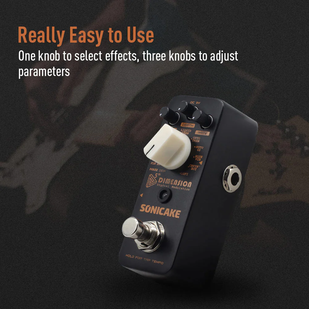 PEDAL GUITARRA ELECTRICA SONICAKE MODULATION, 5TH DIMENSION QSS-08E - Image 4