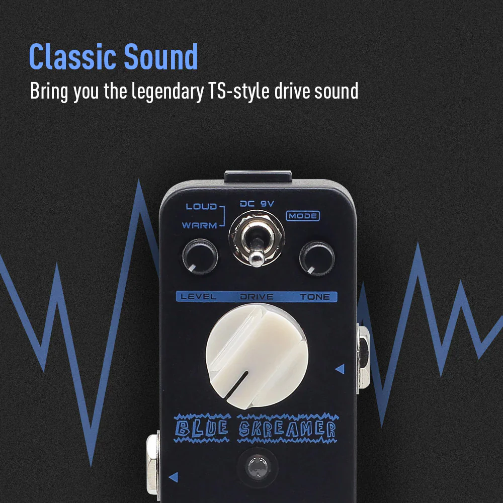 PEDAL GUITARRA ELECTRICA SONICAKE OVERDRIVE, BLUE SKREAMER QSS-02E - Image 2