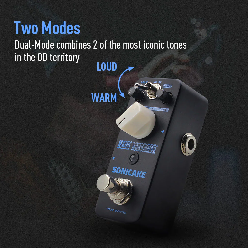 PEDAL GUITARRA ELECTRICA SONICAKE OVERDRIVE, BLUE SKREAMER QSS-02E - Image 3
