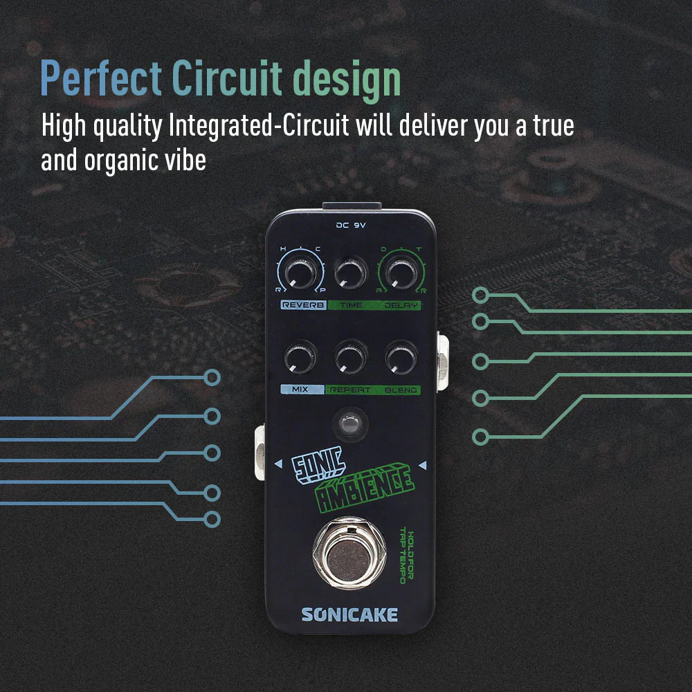 PEDAL GUITARRA ELECTRICA SONICAKE REVERB, SONIC AMBIENCE QSS-16 - Image 3