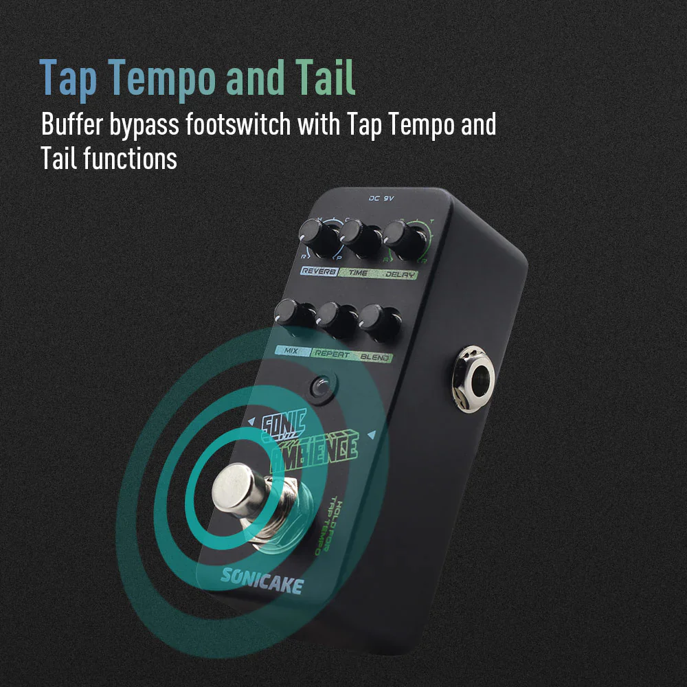 PEDAL GUITARRA ELECTRICA SONICAKE REVERB, SONIC AMBIENCE QSS-16 - Image 4