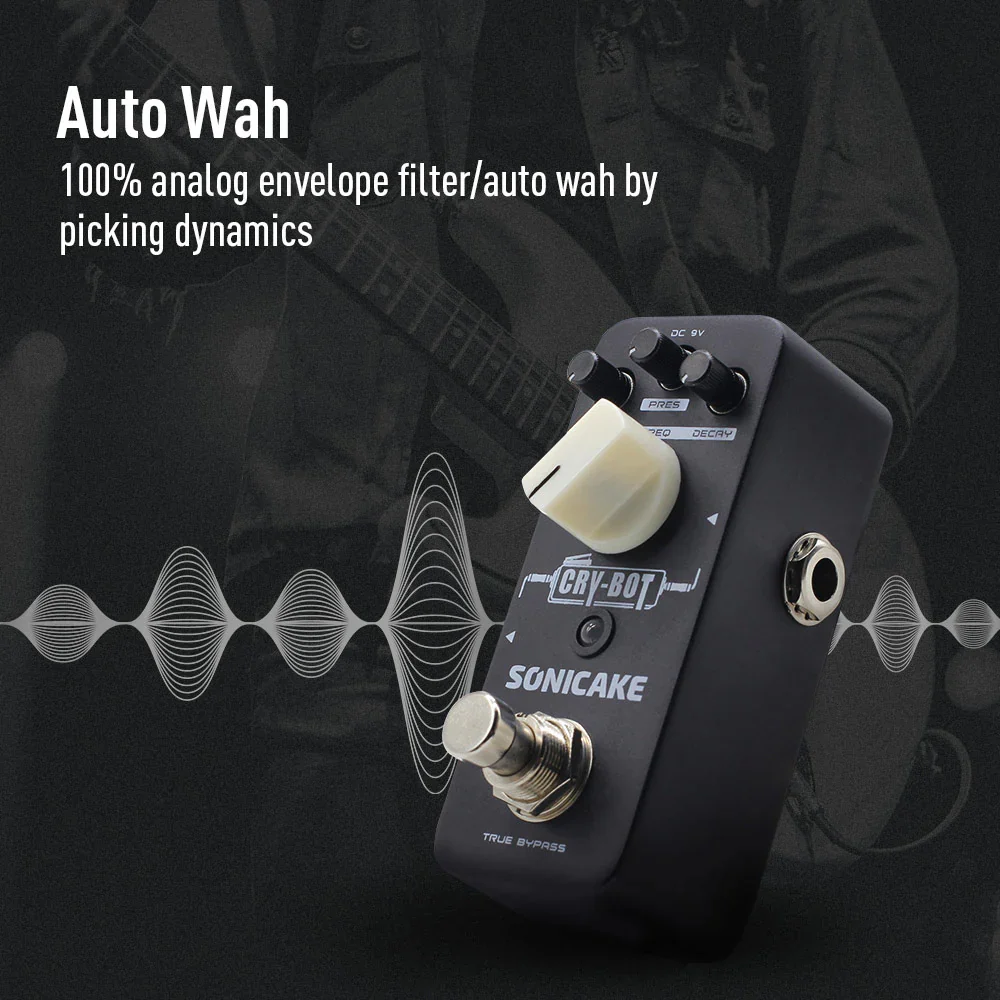 PEDAL GUITARRA ELECTRICA SONICAKE WAH, CRY-BOT QSS-07E - Image 5