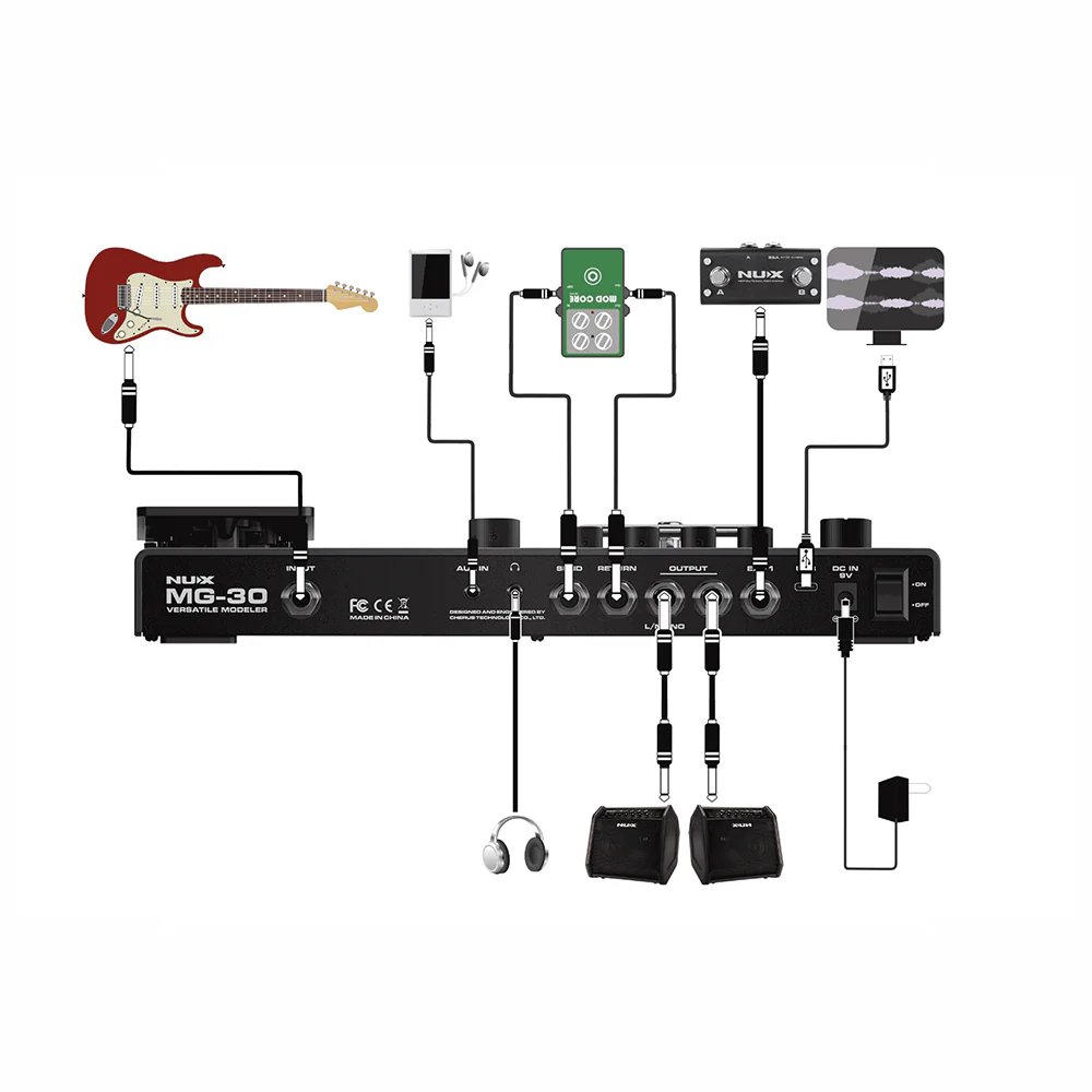 PEDALERA GUITARRA ELECTRICA NUX MG-30 - Image 2
