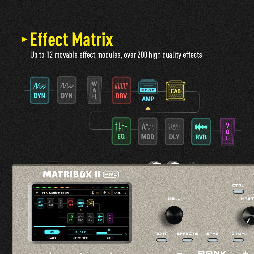 PEDALERA GUITARRA ELECTRICA SONICAKE, MATRIBOX II PRO QME-200 - Image 5