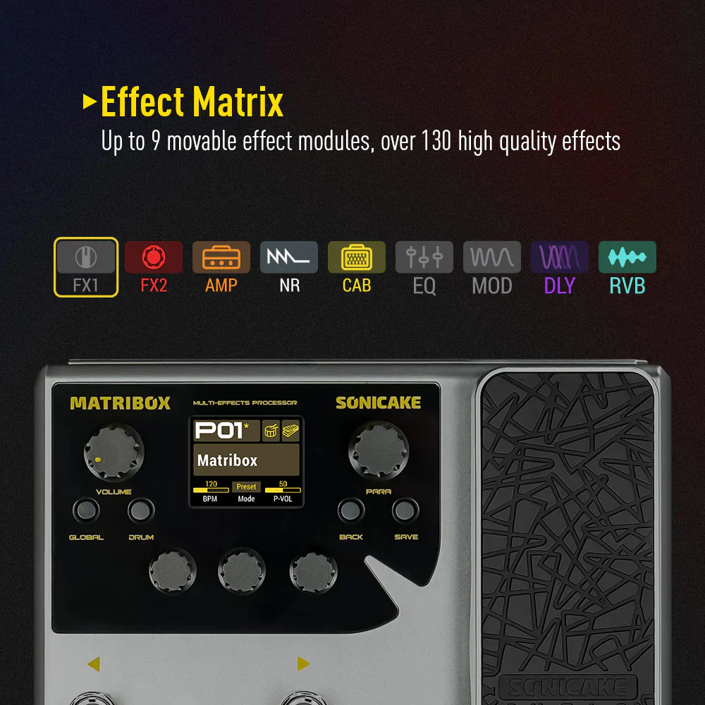 PEDALERA GUITARRA ELECTRICA SONICAKE, MATRIBOX QME-50 - Image 6
