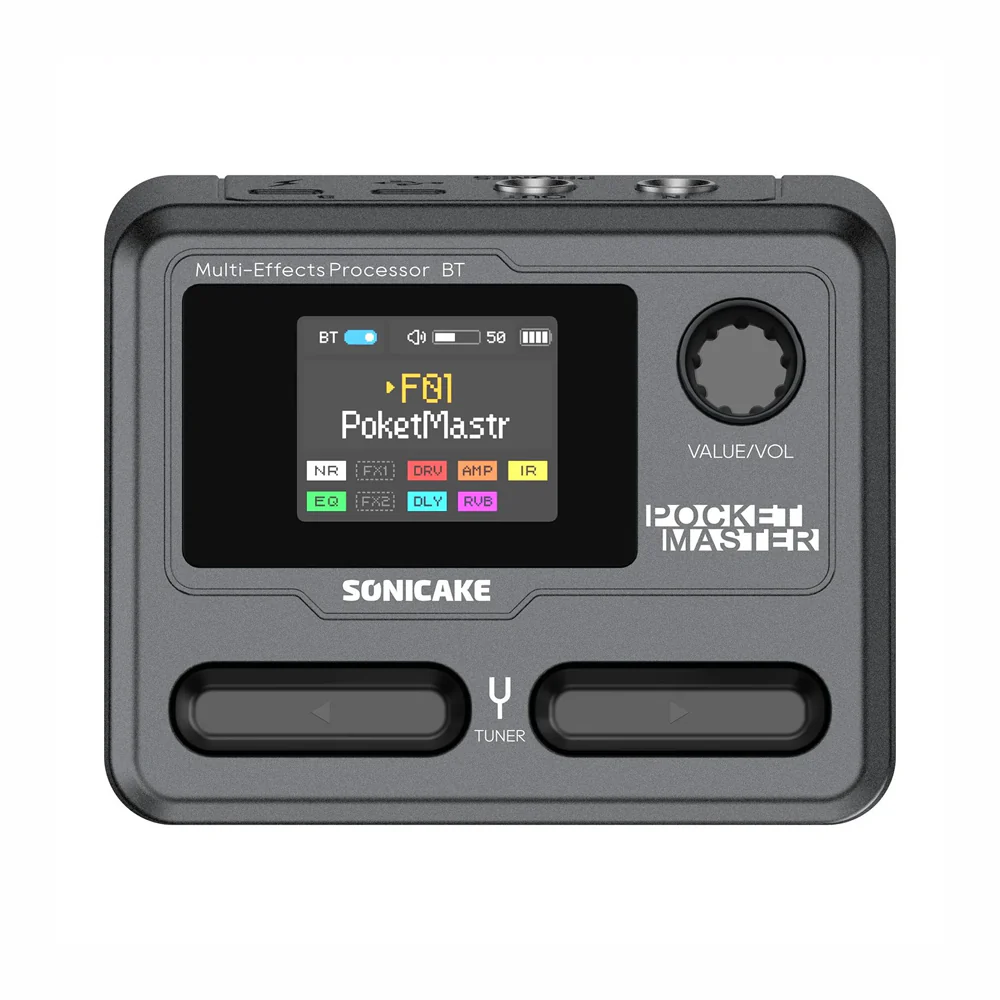 PEDALERA GUITARRA ELECTRICA SONICAKE, POCKET MASTER, BLACK QME-10BK