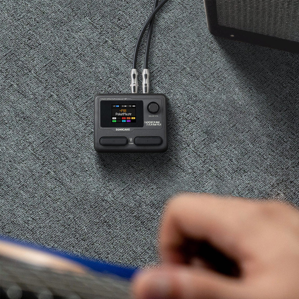 PEDALERA GUITARRA ELECTRICA SONICAKE, POCKET MASTER, TRANS BLACK QME-10TBK - Image 6