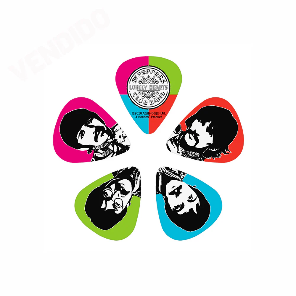 PICKS DADDARIO 1CWH6-10B6 THE BEATLES, SGT. PEPPERS 0.85MM, 10 UNIDADES - Image 2