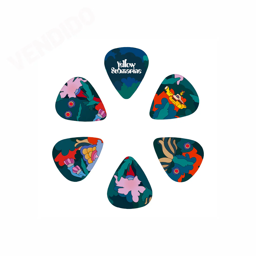 PICKS DADDARIO 1CWH4-10B9 THE BEATLES, YELLOW UNDER THE SEA, 0.70MM, 15 UNIDADES - Image 2