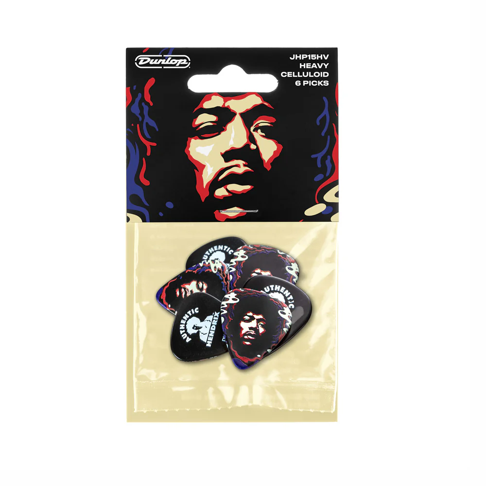 PICKS DUNLOP JHP15HV JIMI HENDRIX, STAR HAZE, 6 UNIDADES