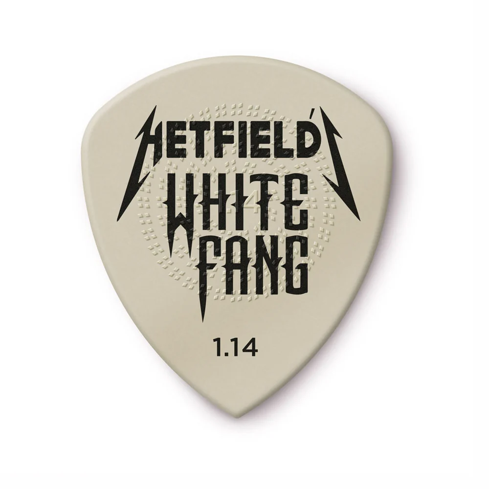 PICKS DUNLOP PH122P1.14 JAMES HETFIELD WHITE FANG, 1.14, 6 UNIDADES