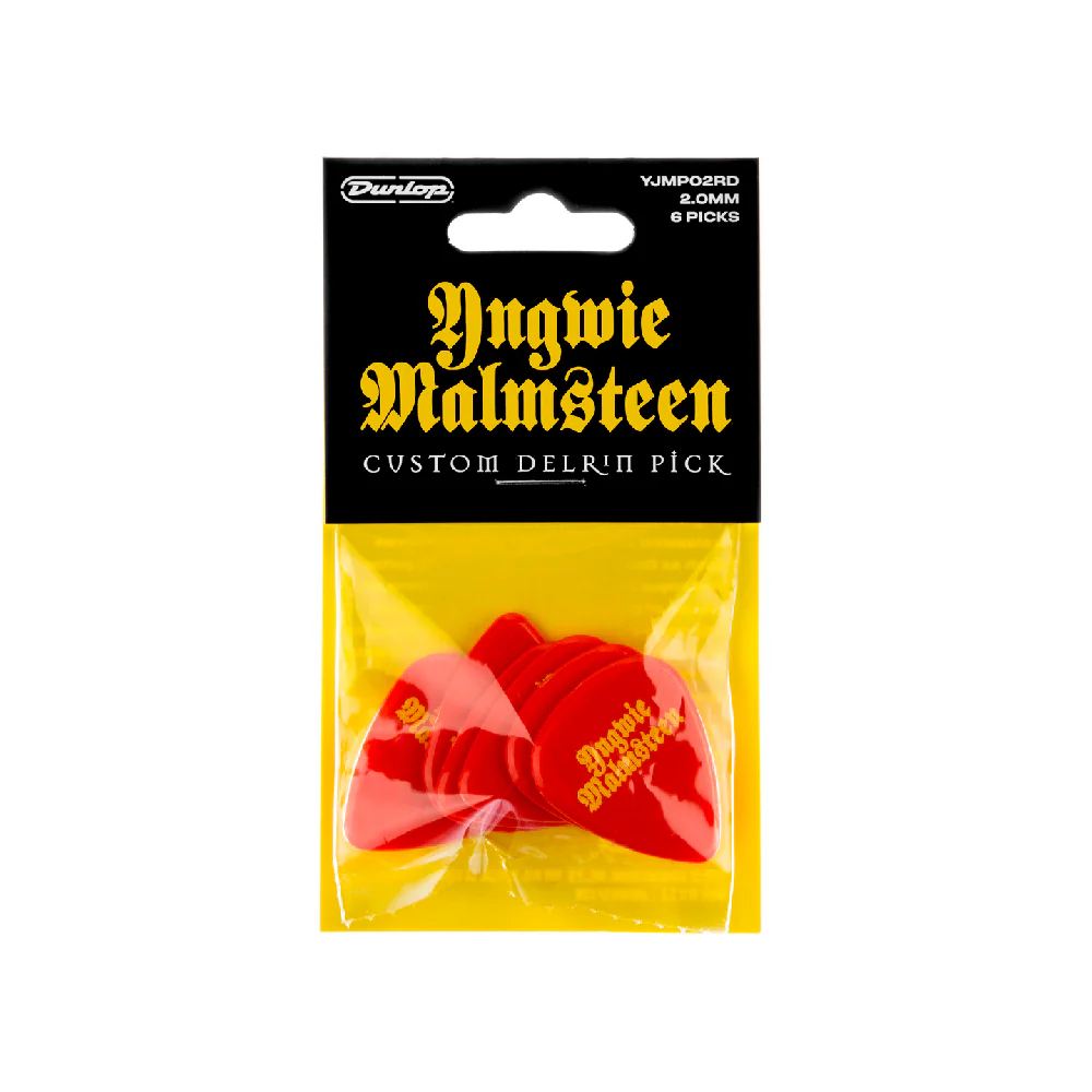 PICKS DUNLOP YJMP02RD YNGWIE MALMSTEEN, RED, 6 UNIDADES