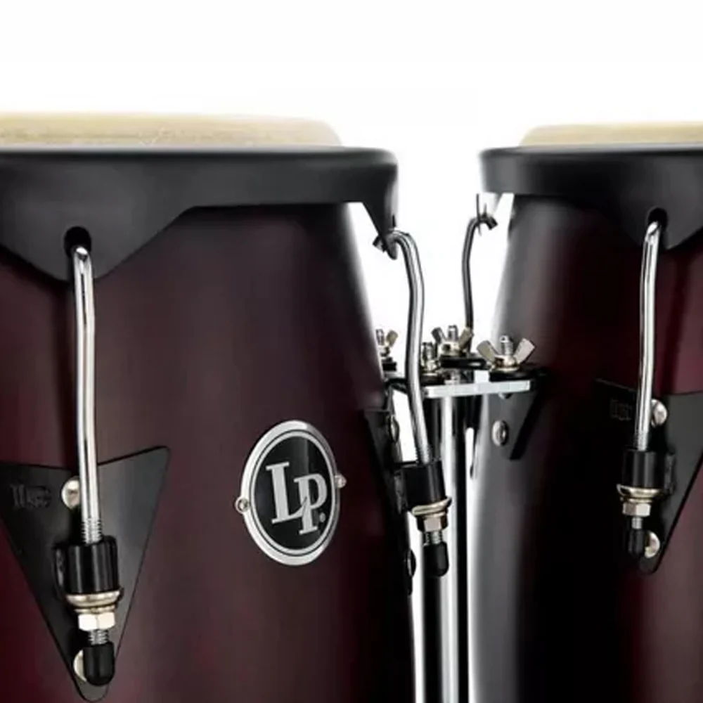 SET CONGA MADERA LATIN PERCUSSION LP646NYDW,10" 11",CITY SERIES,DARK WOOD,STAND - Image 4