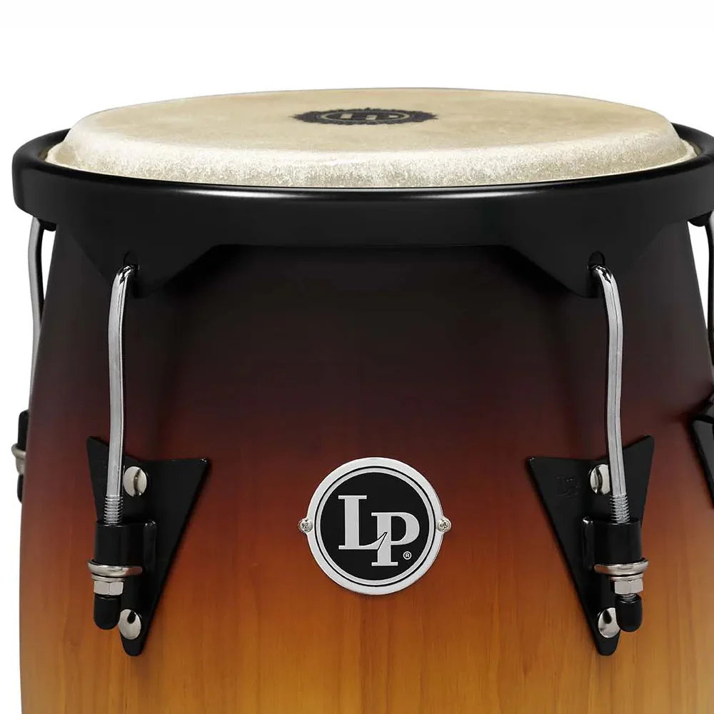 SET CONGA MADERA LATIN PERCUSSION LP646NYVSB,10" 11",CITY SERIES,VINT SUNBURST,STAND - Image 2